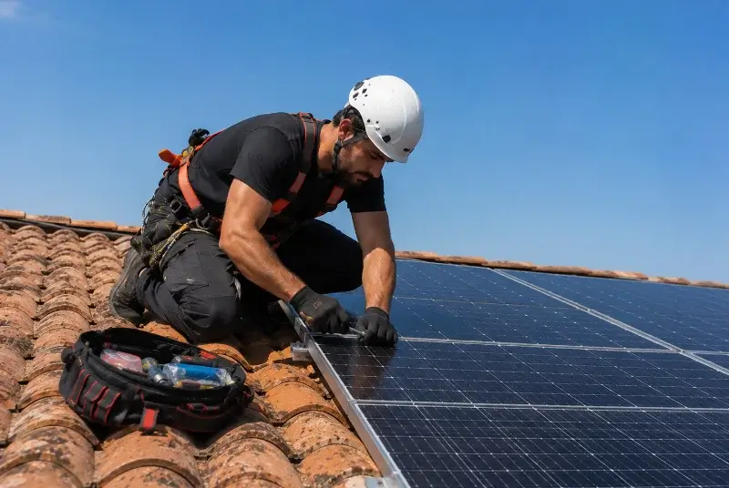 Maintenance et monitoring de panneaux solaires à Saint-Romans-des-Champs